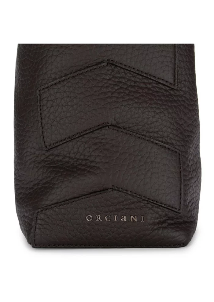 ORCIANI | BORSA A SPALLA NILLA SOFT MARRONE SCURO
