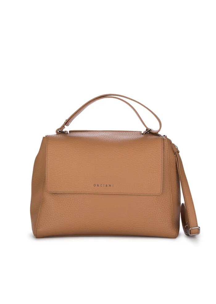 ORCIANI | BORSA A SPALLA SVEVA SOFT MEDIA MARRONE