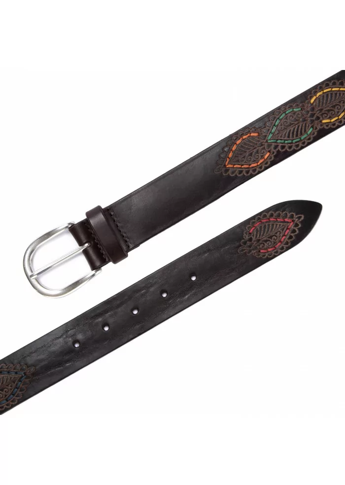 ORCIANI | CINTURA BULL GAUCHO CUOIO MARRONE