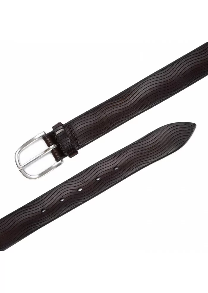 ORCIANI | CINTURA ONDA BULL SOFT MARRONE