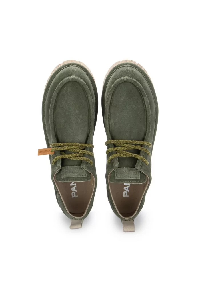 PANCHIC | SCARPE BASSE CAMOSCIO VERDE SCURO