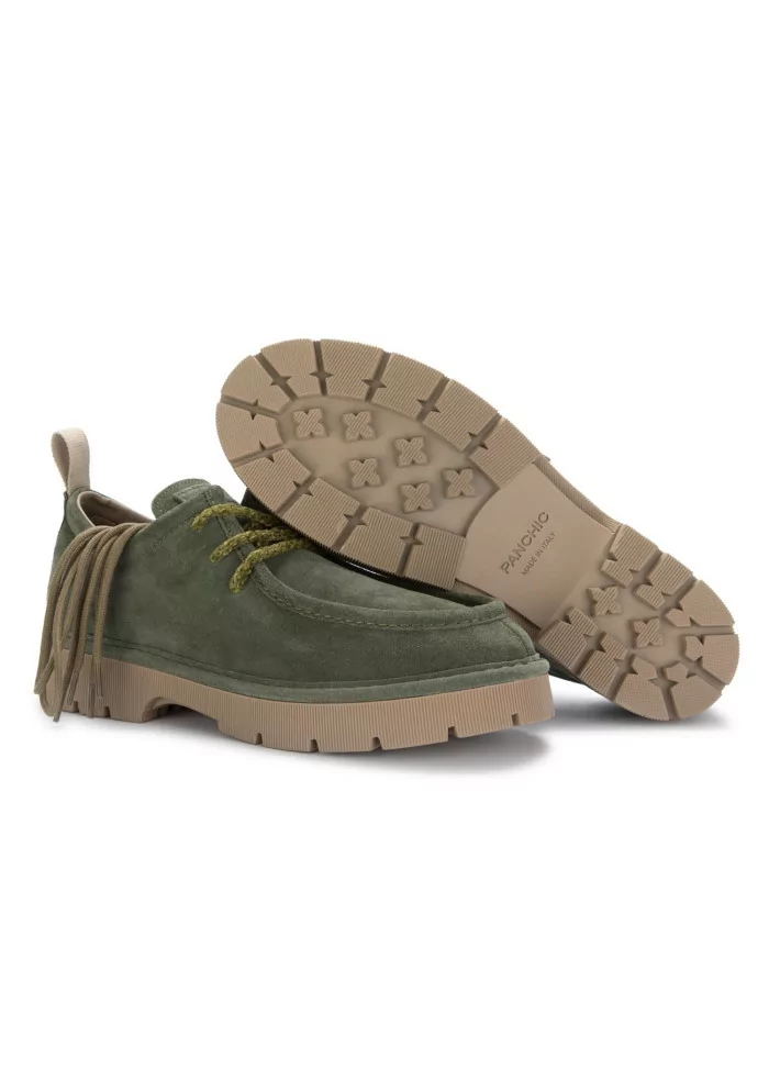 PANCHIC | SCARPE BASSE CAMOSCIO VERDE SCURO