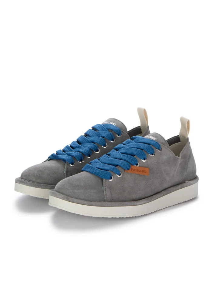 PANCHIC | SNEAKERS CAMOSCIO GRIGIO BLU
