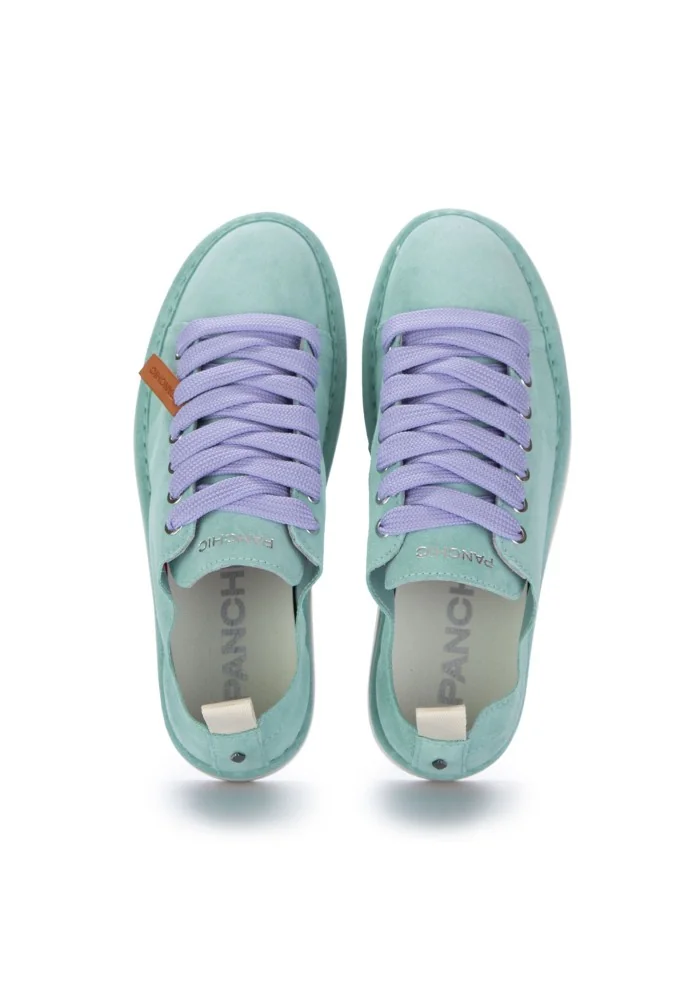 PANCHIC | SNEAKERS CAMOSCIO VERDE ACQUA