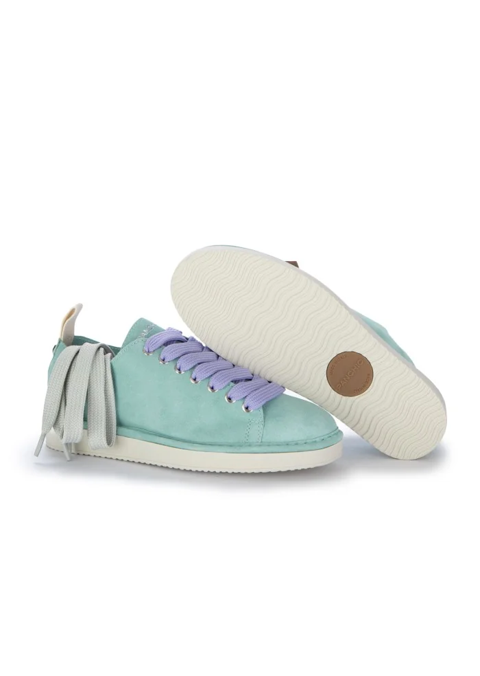 PANCHIC | SNEAKERS CAMOSCIO VERDE ACQUA