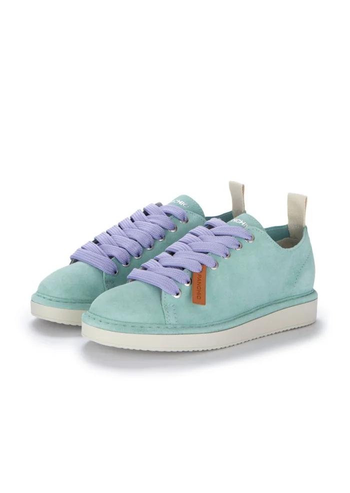 PANCHIC | SNEAKERS CAMOSCIO VERDE ACQUA