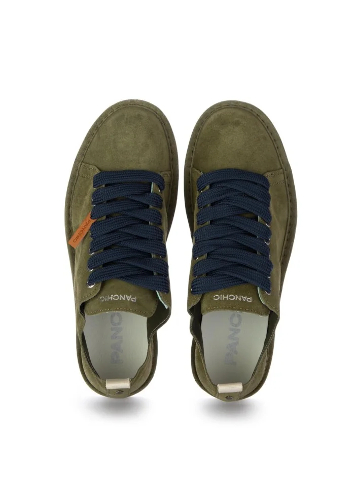 PANCHIC | SNEAKERS CAMOSCIO VERDE BLU