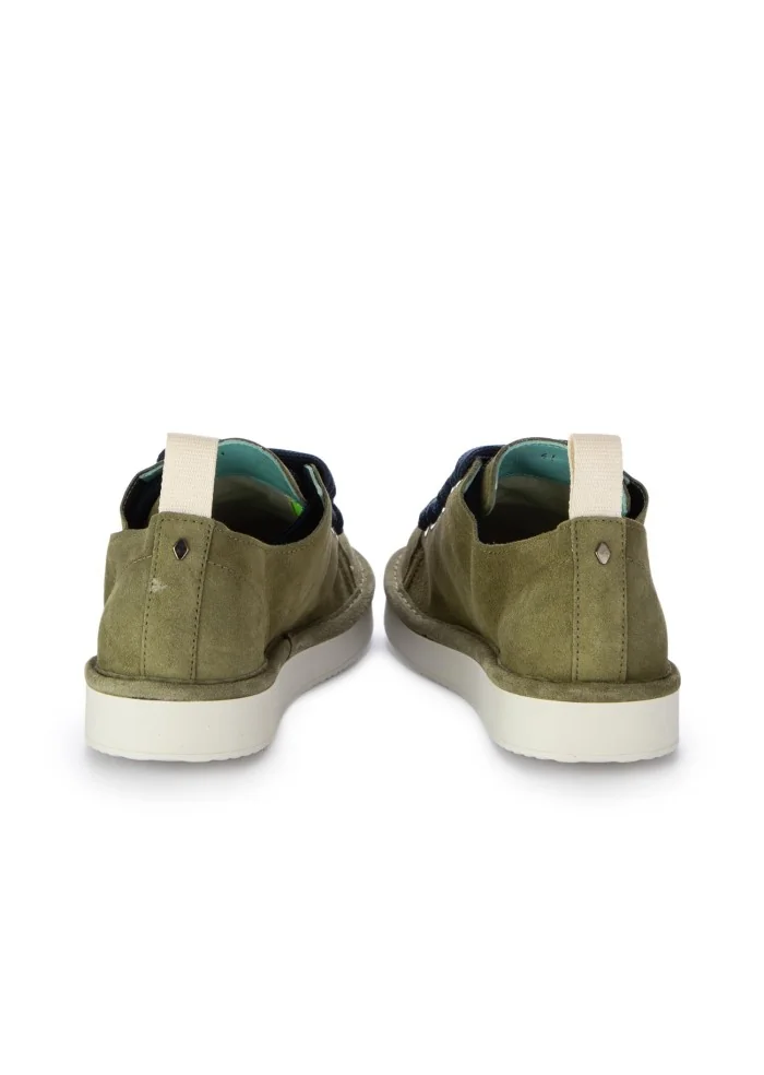 PANCHIC | SNEAKERS CAMOSCIO VERDE BLU