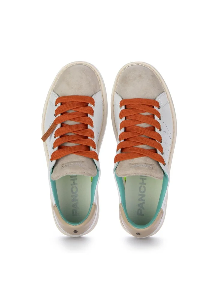 PANCHIC | SNEAKERS PELLE CAMOSCIO BIANCO BEIGE