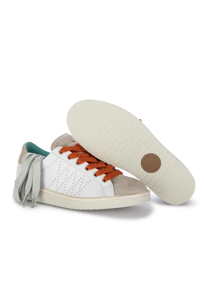 PANCHIC | SNEAKERS PELLE CAMOSCIO BIANCO BEIGE