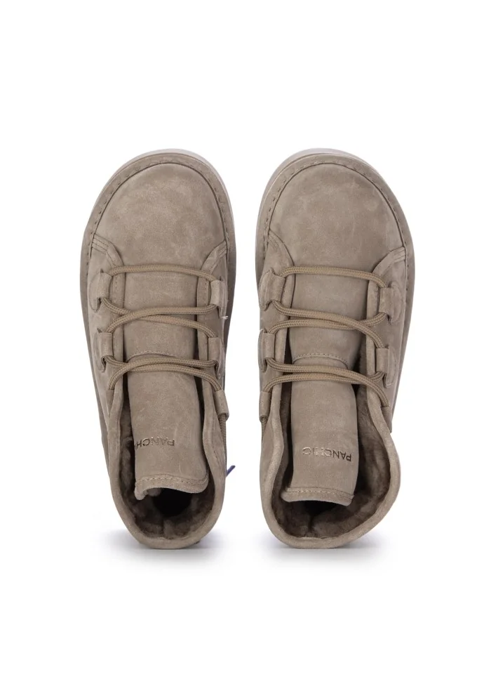 PANCHIC | STIVALETTI ALLACCIATI CAMOSCIO GRIGIO