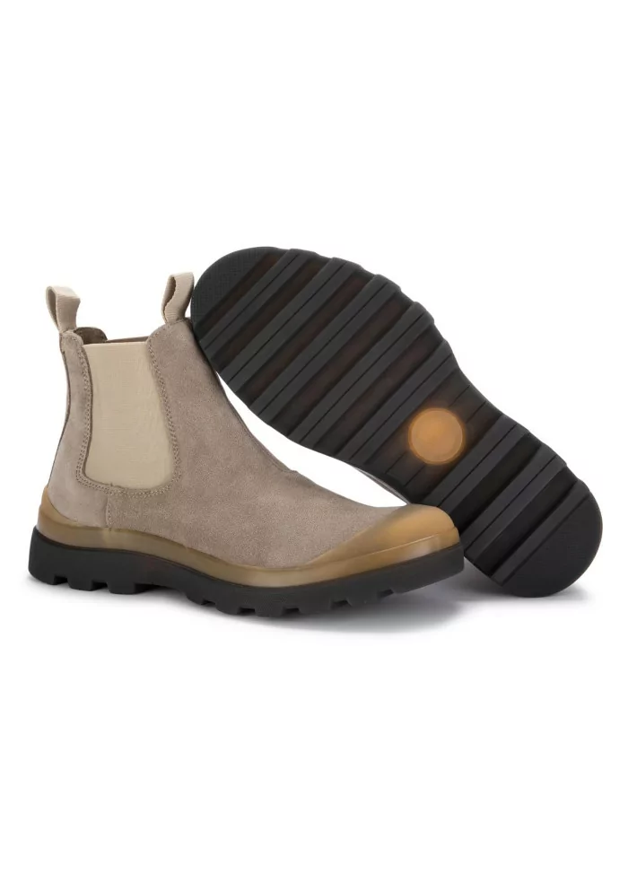 PANCHIC | STIVALETTI CHELSEA CAMOSCIO GRIGIO TORTORA