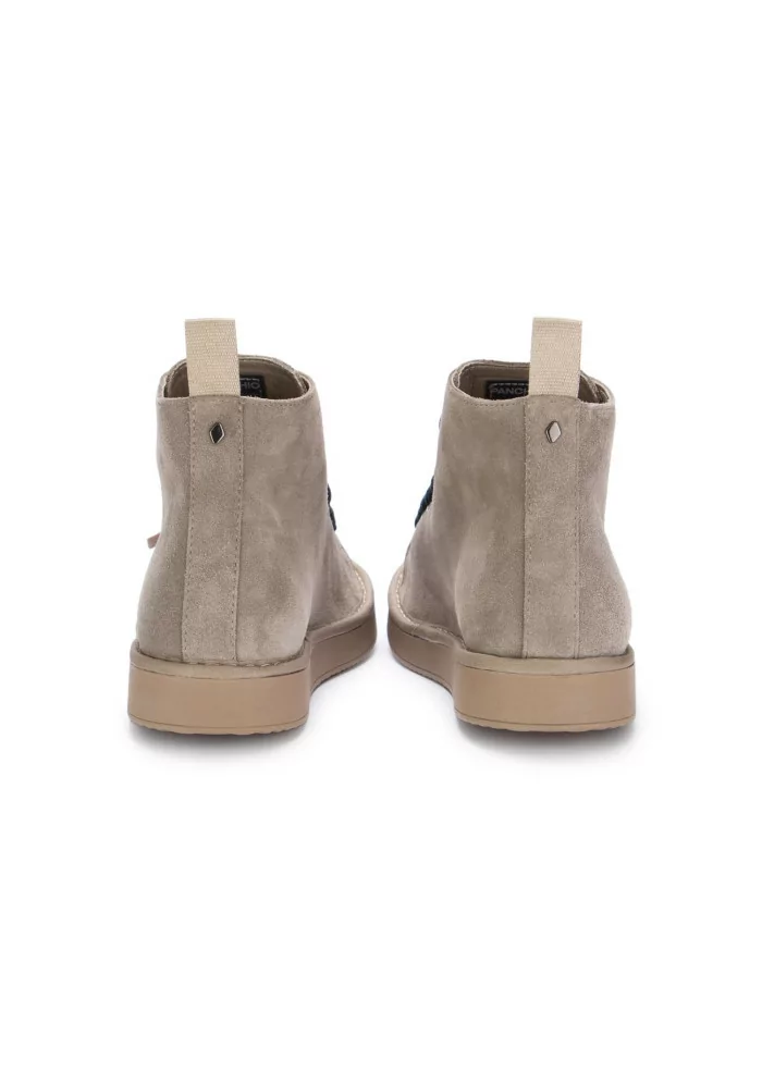 PANCHIC | TRONCHETTI CAMOSCIO GRIGIO CHIARO LACCI BLU