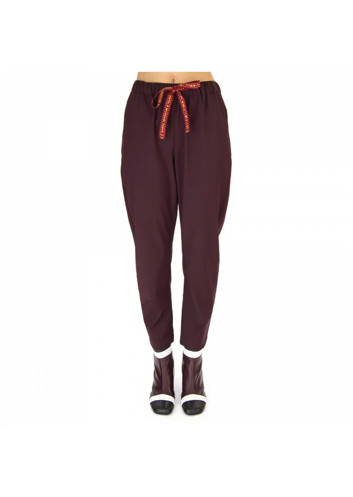 PANTALONI DONNA SEMICOUTURE | Y9AL05 BORDEAUX SCURO
