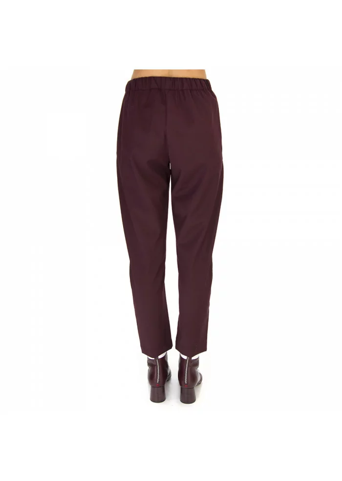 PANTALONI DONNA SEMICOUTURE | Y9AL05 BORDEAUX SCURO