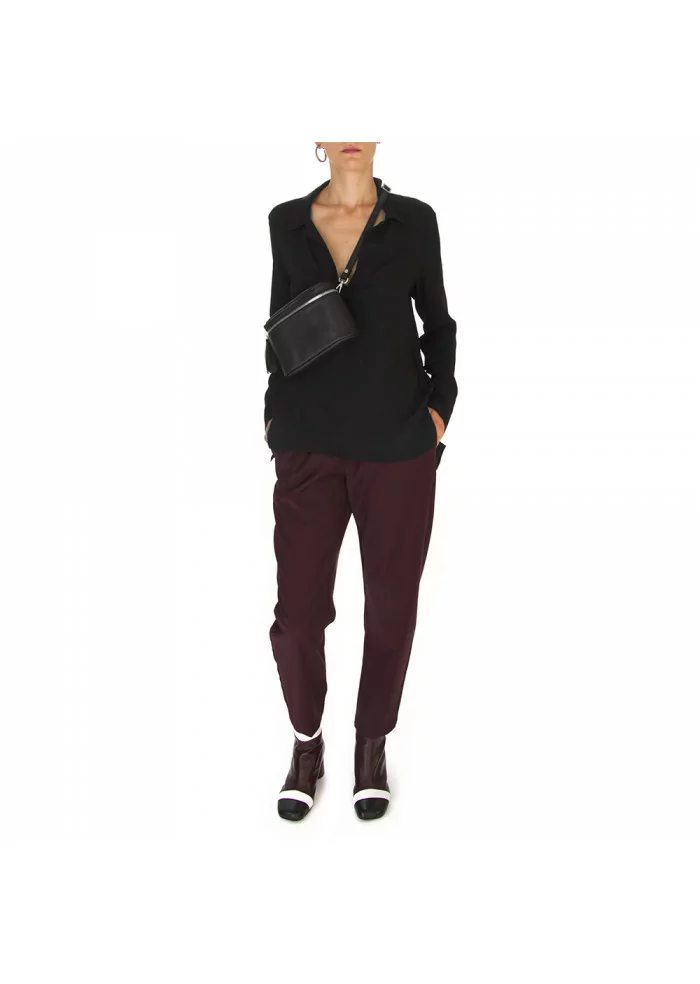 PANTALONI DONNA SEMICOUTURE | Y9AL05 BORDEAUX SCURO