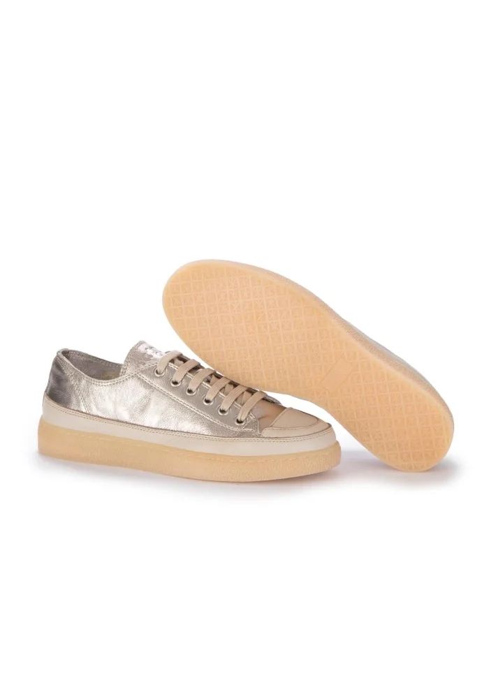 PATGOA | SNEAKERS MYO BEIGE METALLIZATO