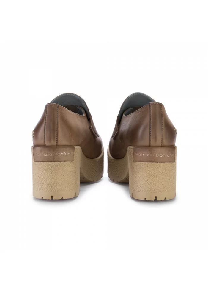 PATRIZIA BONFANTI | SCARPA PLATFORM NABUCK JINGU MARRONE