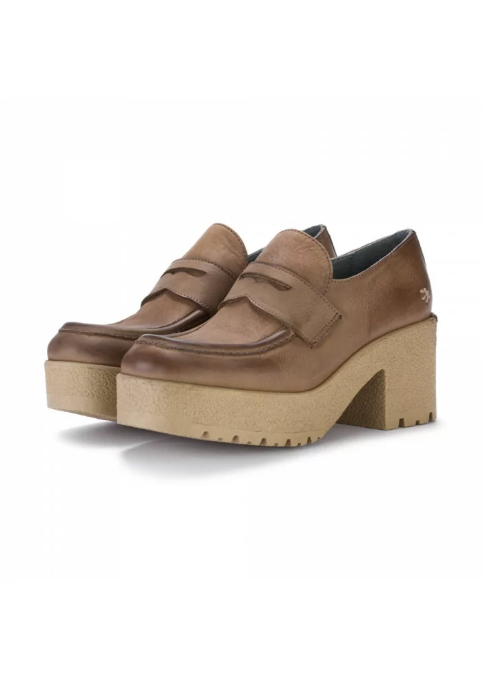 PATRIZIA BONFANTI | SCARPA PLATFORM NABUCK JINGU MARRONE