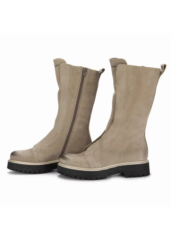 PATRIZIA BONFANTI | STIVALI KUNI HIGH NABUK GRIGIO