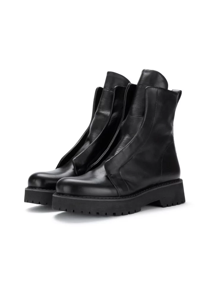 PATRIZIA BONFANTI | STIVALI TRONCHETTO KUNI PELLE NERO