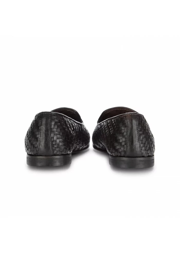 PAWELK'S | MOCASSINI PELLE INTRECCIATA MARRONE TESTA DI MORO