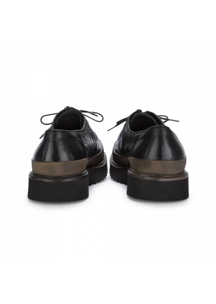 PAWELK'S | SCARPE ALLACCIATE BANDA IN PELLE NERO