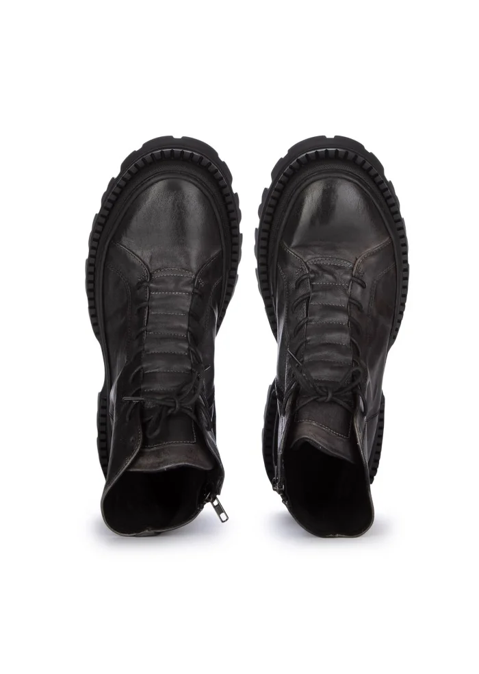 PAWELK'S | STIVALETTI ALLACCIATI CRUST CARBON NERO GRIGIO