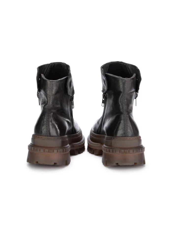 PAWELK'S | STIVALETTI CRUST ZIP MARRONE FANGO