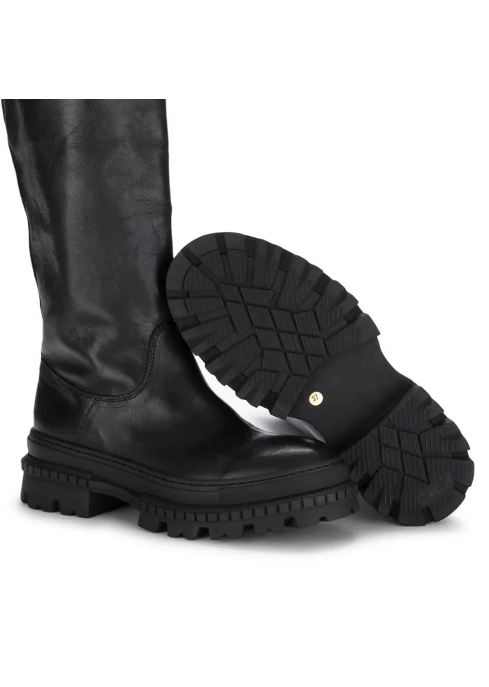 PAWELK'S | STIVALI CALIF PELLE NERO