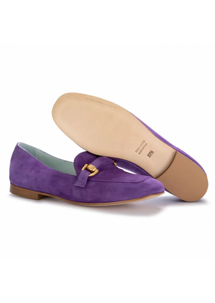 POESIE VENEZIANE | MOCASSINI CARMEN CAMOSCIO VIOLA