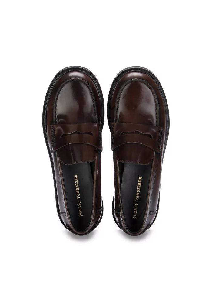 POESIE VENEZIANE | MOCASSINI PELLE ABRASIVATO MARRONE