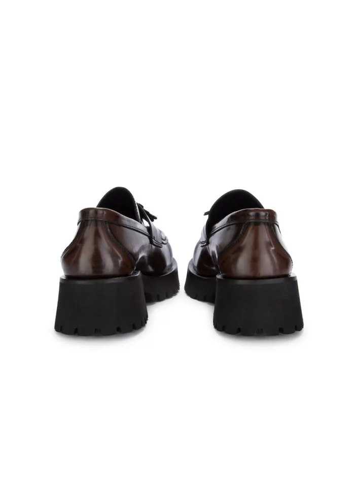 POESIE VENEZIANE | MOCASSINI PELLE LUCCHETTO MARRONE