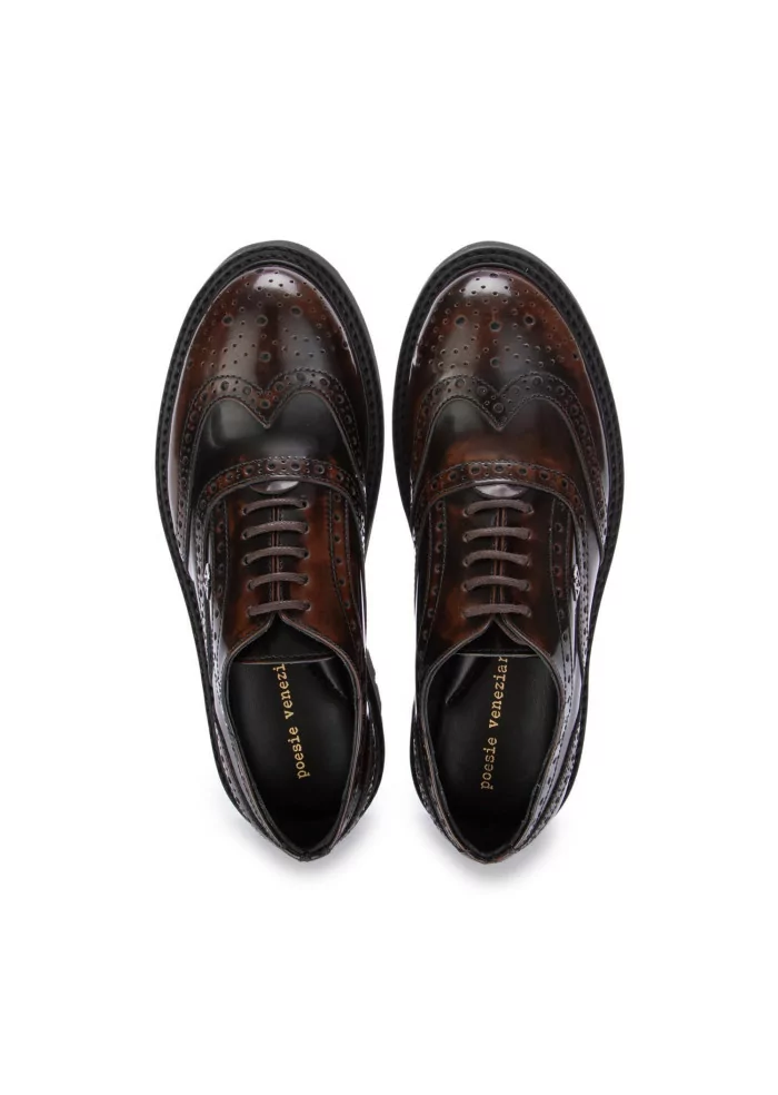 POESIE VENEZIANE | SCARPE ALLACCIATE BROGUE MARRONE