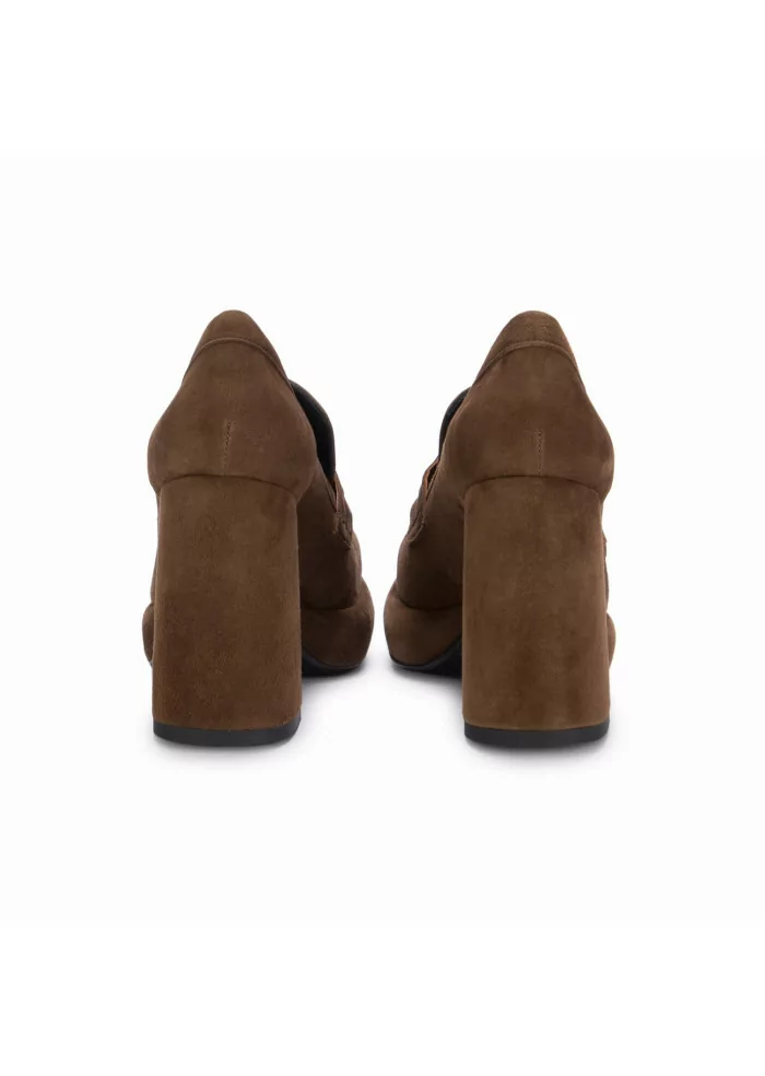 POESIE VENEZIANE | SCARPE TACCO CAMOSCIO MARRONE