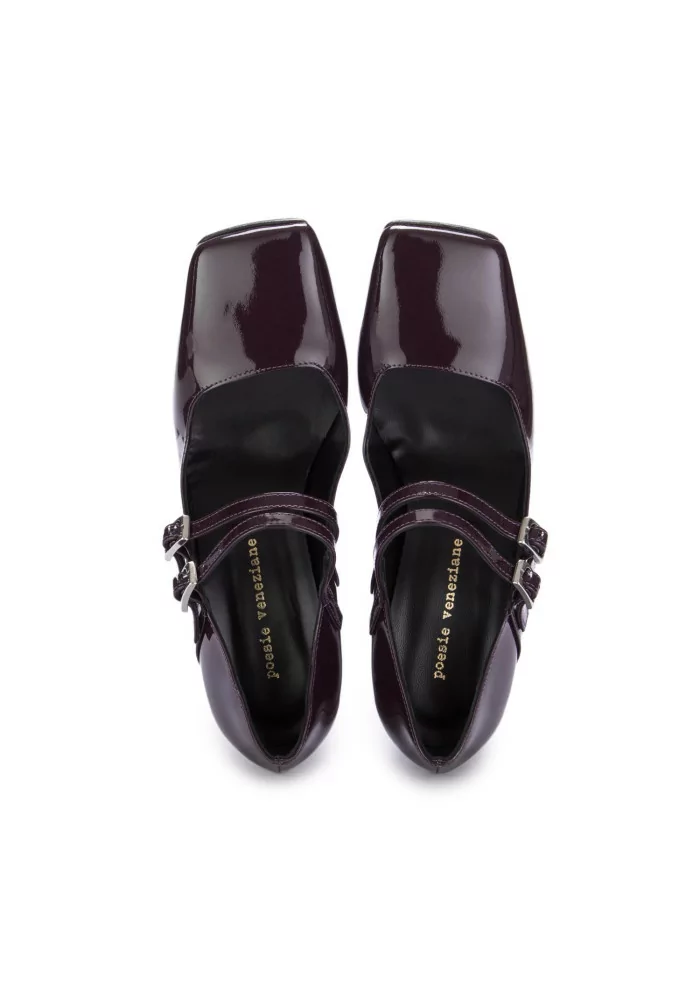 POESIE VENEZIANE | SCARPE TACCO MIA PELLE VIOLA