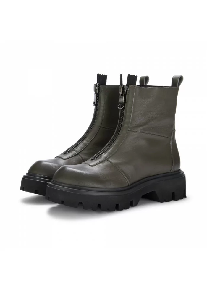 POESIE VENEZIANE | STIVALI DONNA CERNIERA FRONTALE CACTUS VERDE