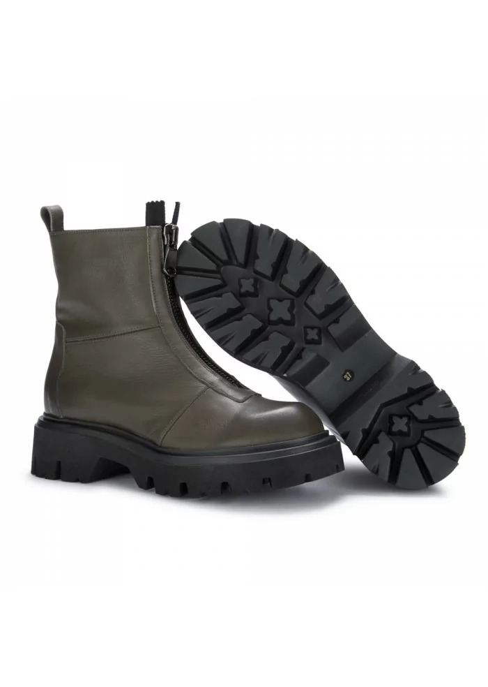 POESIE VENEZIANE | STIVALI DONNA CERNIERA FRONTALE CACTUS VERDE