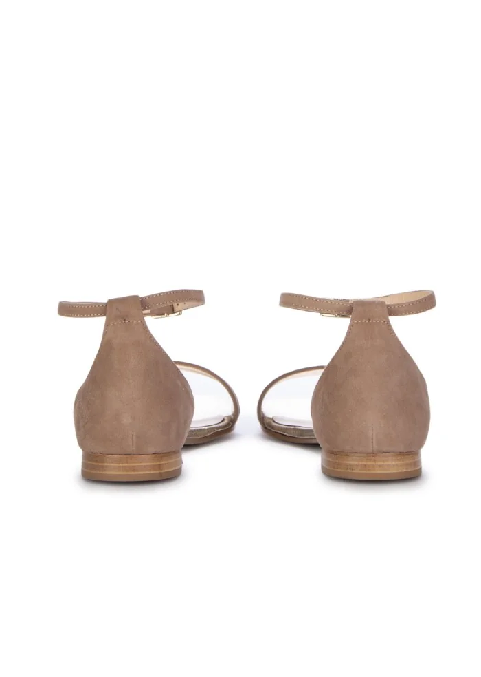 POSITANO IN LOVE | SANDALI CAMOSCIO LAMINATO BEIGE