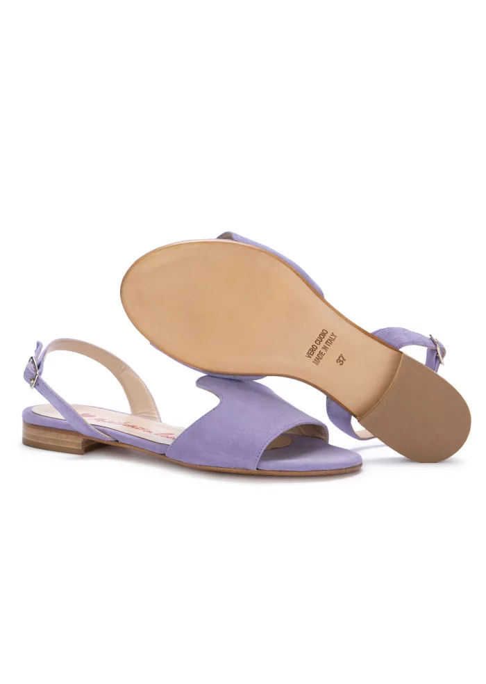 POSITANO IN LOVE | SANDALI DOMINICA CAMOSCIO GLICINE