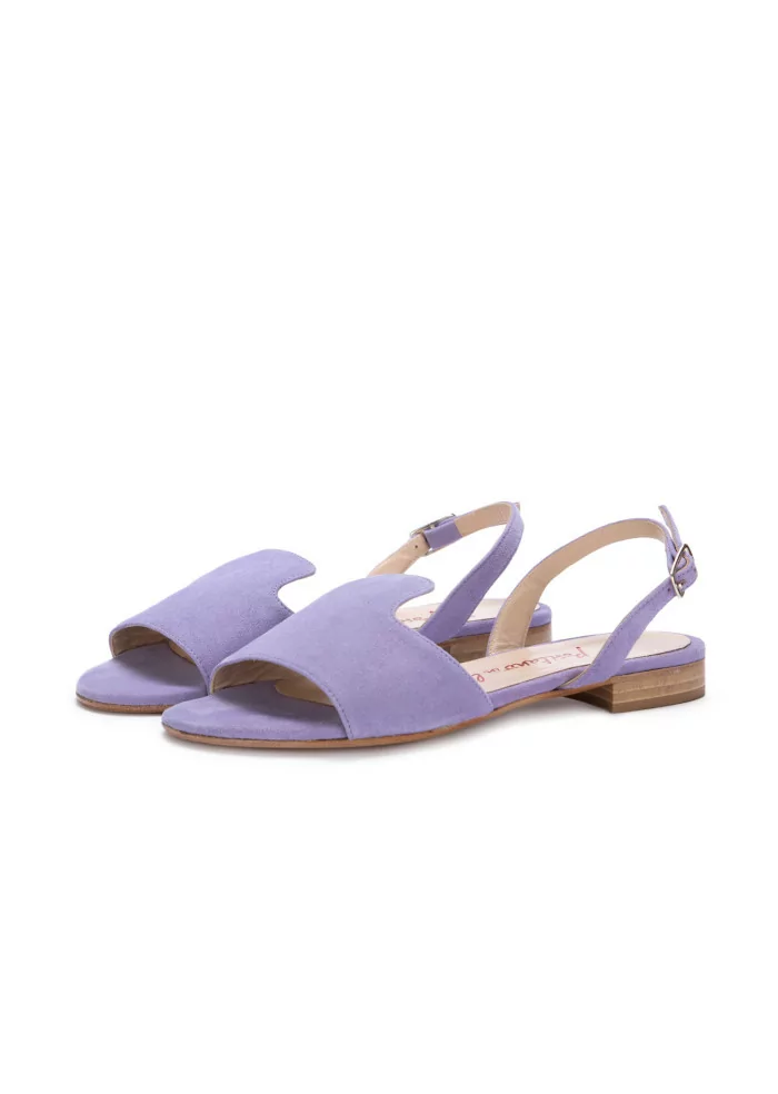 POSITANO IN LOVE | SANDALI DOMINICA CAMOSCIO GLICINE