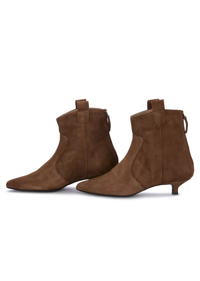 POSITANO IN LOVE | TRONCHETTI CON TACCO CAMOSCIO MARRONE