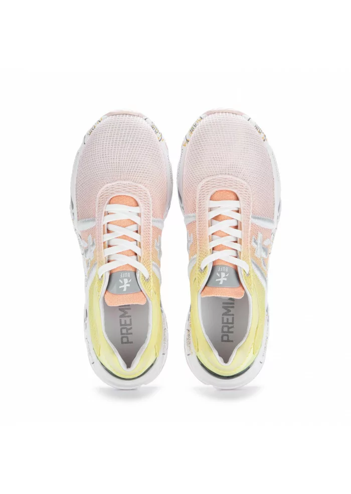 PREMIATA | SNEAKERS BUFF RETE SFUMATURA ROSA GIALLO