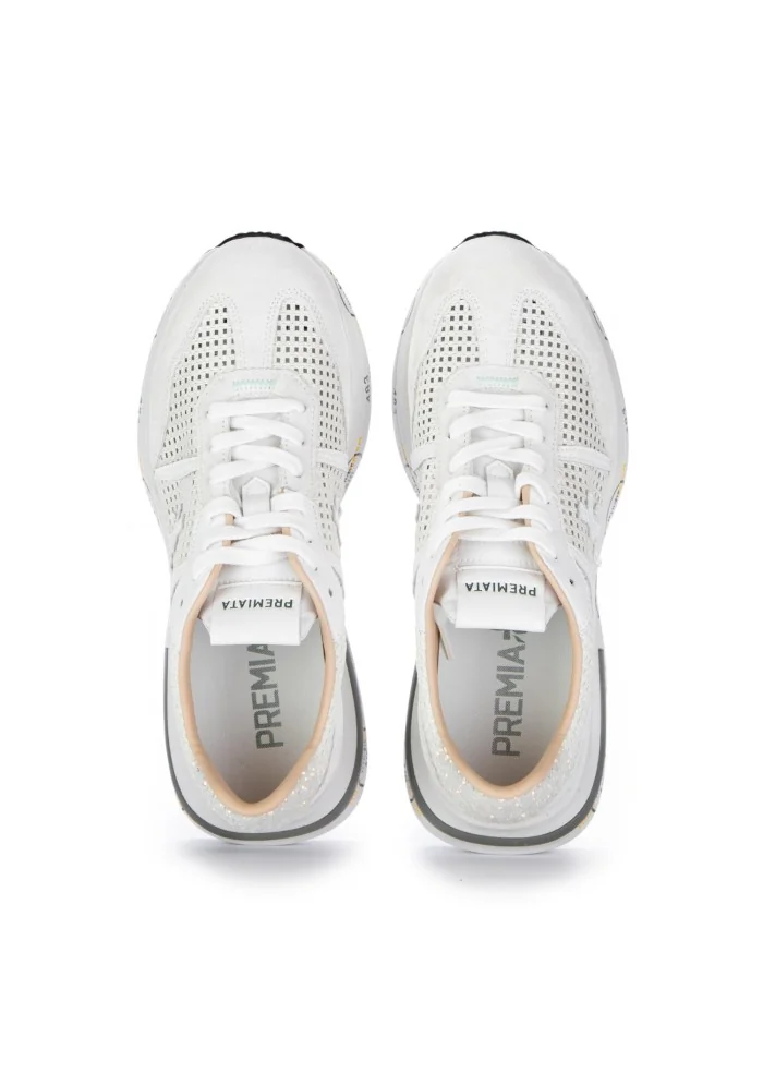 PREMIATA | SNEAKERS CASSIE TRAFORATA BIANCO