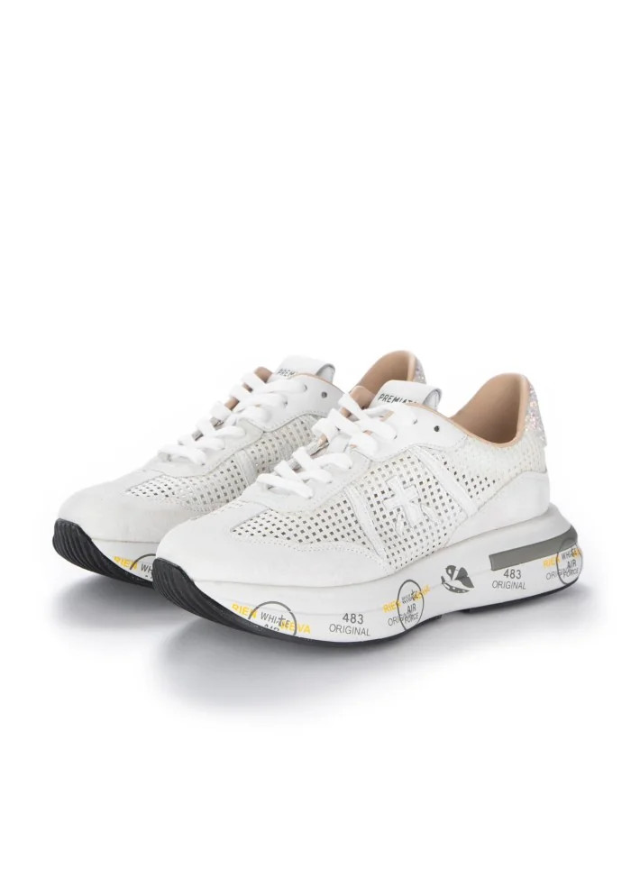 PREMIATA | SNEAKERS CASSIE TRAFORATA BIANCO