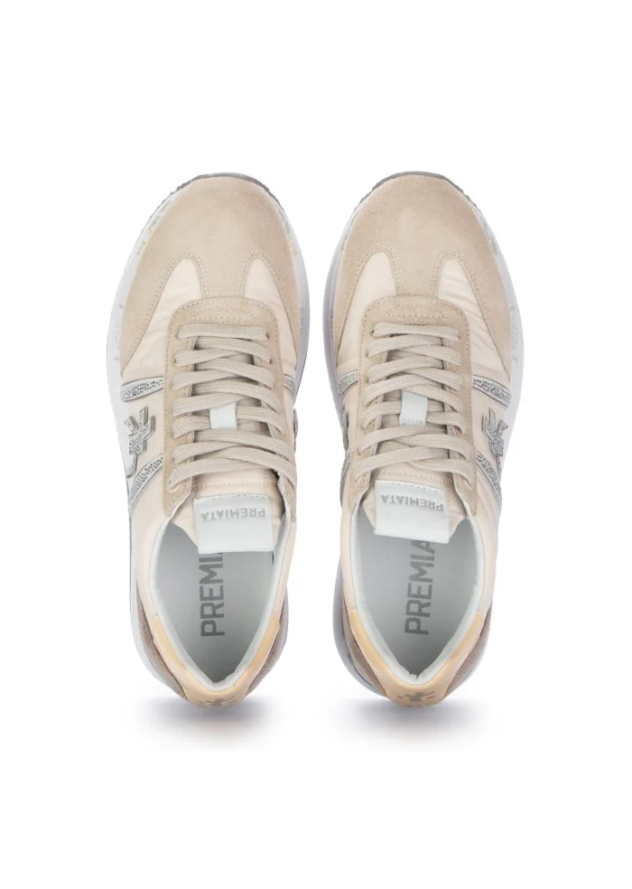 PREMIATA | SNEAKERS CONNY BEIGE GLITTER