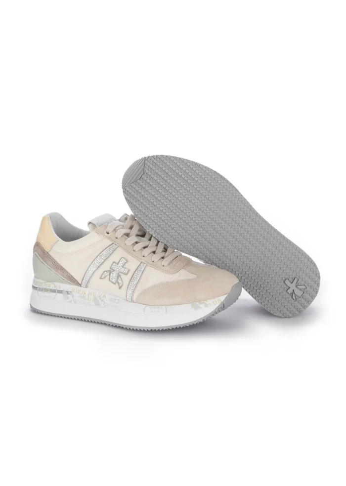 PREMIATA | SNEAKERS CONNY BEIGE GLITTER