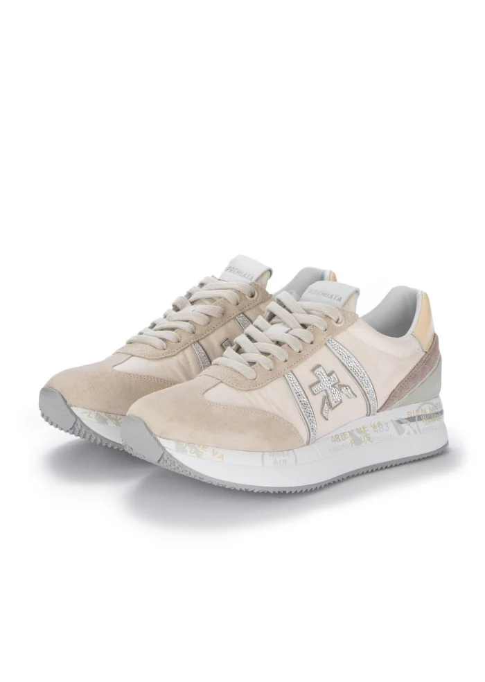 PREMIATA | SNEAKERS CONNY BEIGE GLITTER