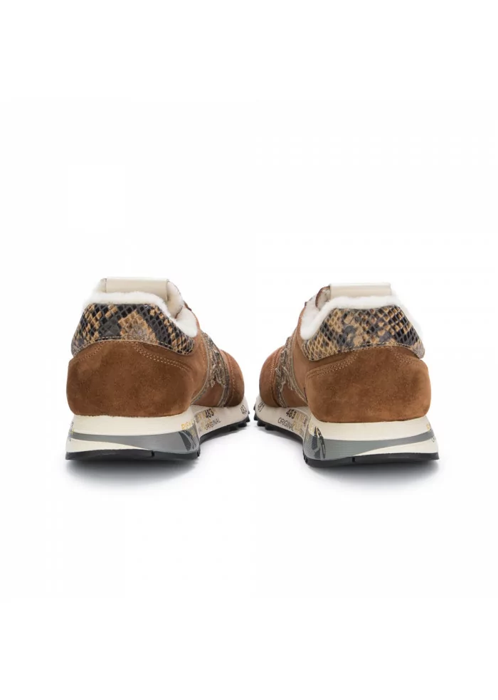 PREMIATA | SNEAKERS FODERA IN PELO LUCY MARRONE