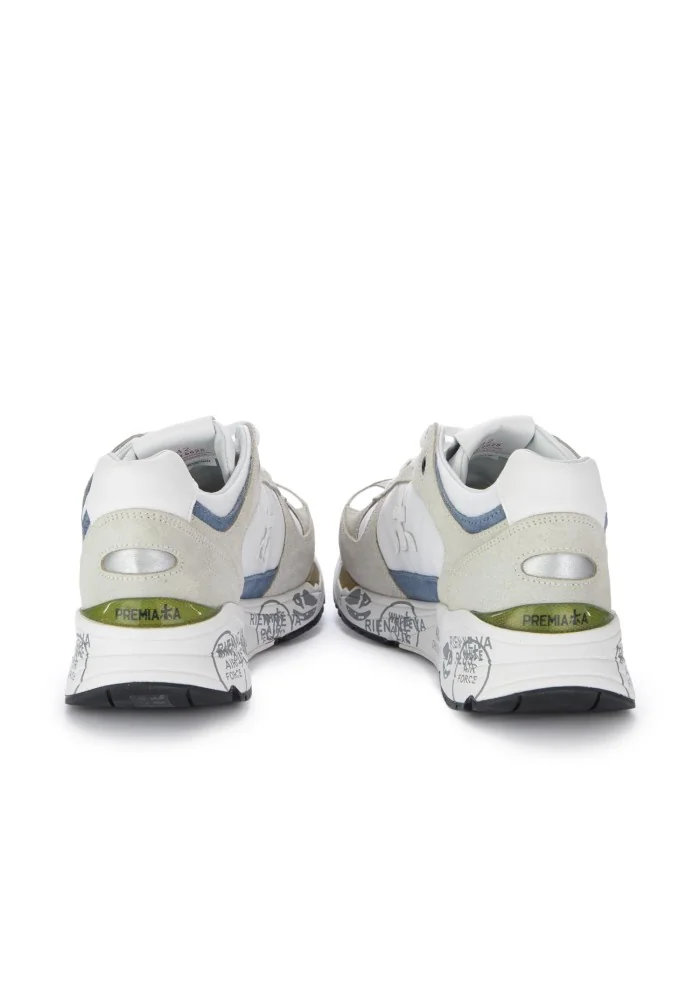 PREMIATA | SNEAKERS MASE BIANCO BEIGE AZZURRO